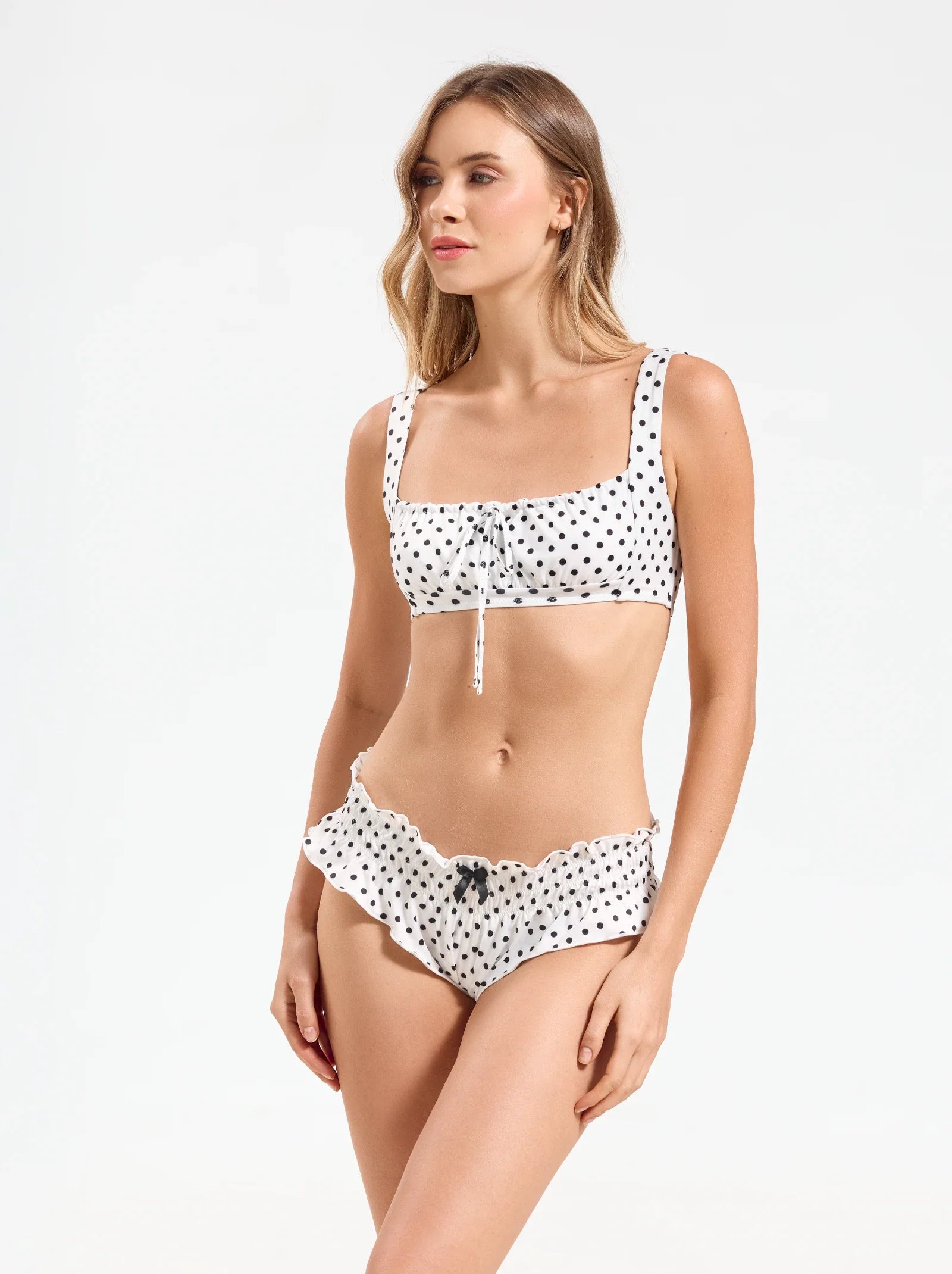 kalina top polka dots