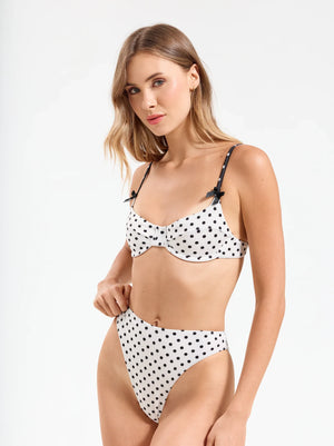 lupita top polka dots